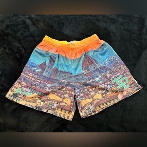 Mens Inaka Power Mesh Graphic Shorts - Venice Italy Size Large (31-33" Waist)